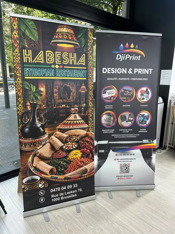 Roll-up pour le restaurant Habesha